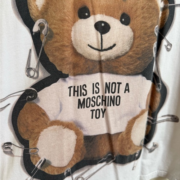 Moschino White Graphic Teddy Bear Tee - Picture 7 of 7